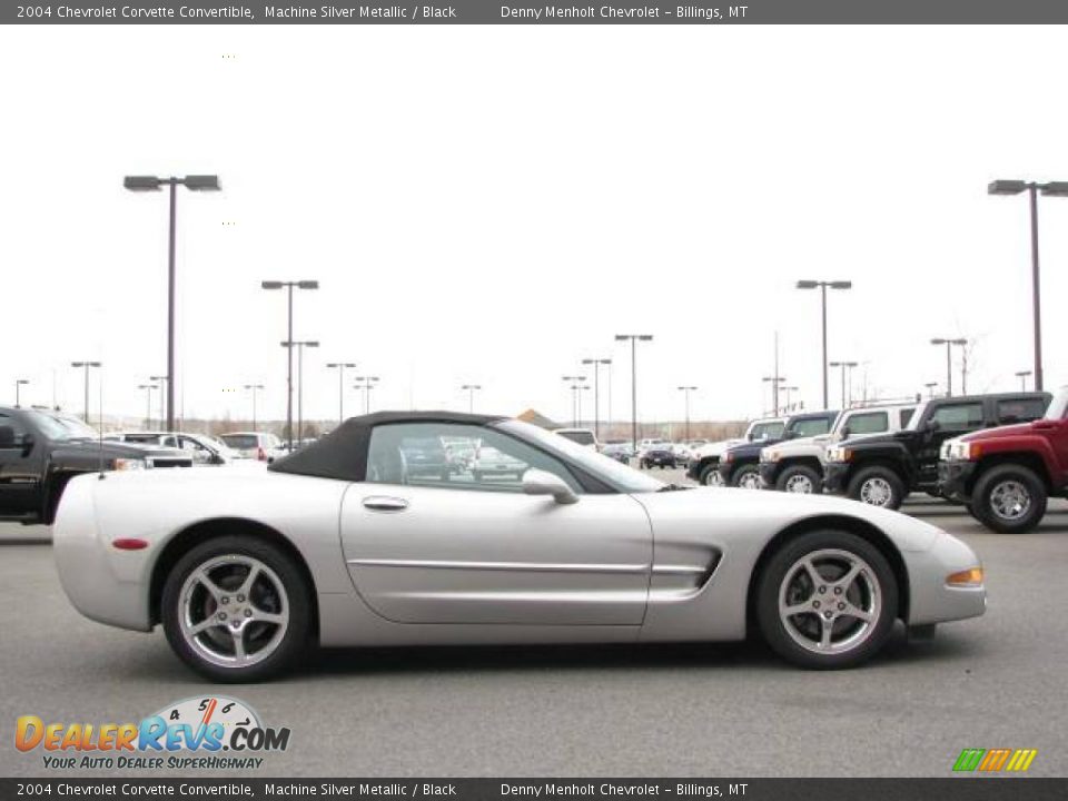 2004 Chevrolet Corvette Convertible Machine Silver Metallic / Black Photo #5