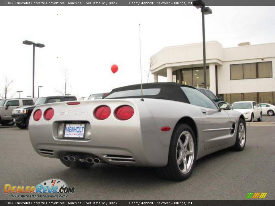 2004 Chevrolet Corvette Convertible Machine Silver Metallic / Black Photo #6