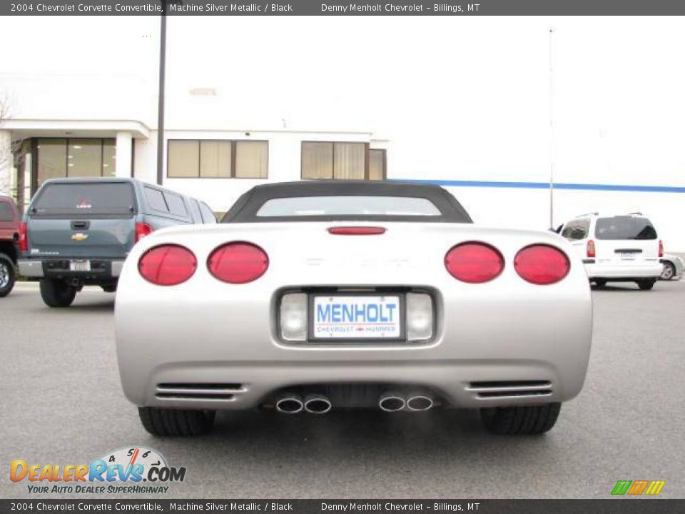 2004 Chevrolet Corvette Convertible Machine Silver Metallic / Black Photo #7