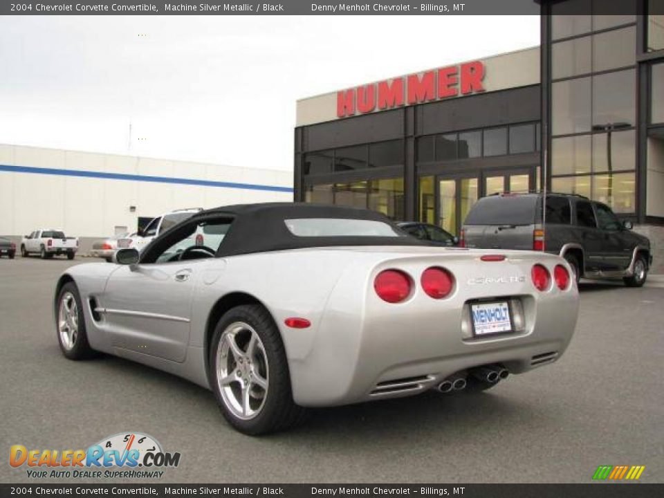 2004 Chevrolet Corvette Convertible Machine Silver Metallic / Black Photo #8