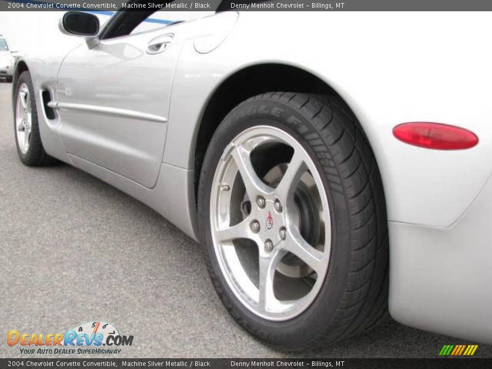 2004 Chevrolet Corvette Convertible Machine Silver Metallic / Black Photo #9
