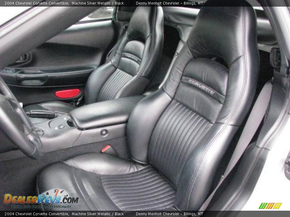 2004 Chevrolet Corvette Convertible Machine Silver Metallic / Black Photo #10