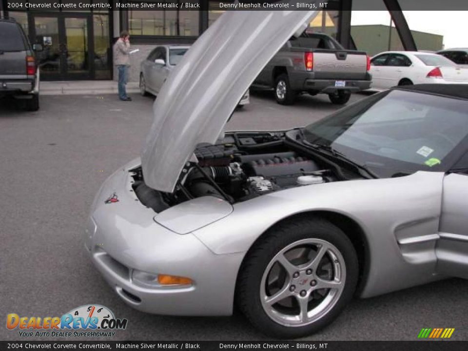 2004 Chevrolet Corvette Convertible Machine Silver Metallic / Black Photo #14