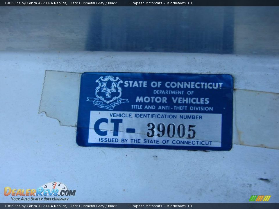 1966 Shelby Cobra 427 ERA Replica Dark Gunmetal Grey / Black Photo #22