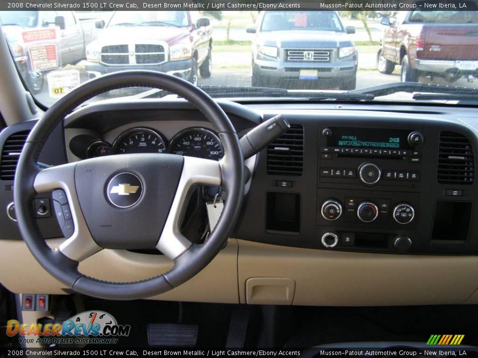 2008 Chevrolet Silverado 1500 LT Crew Cab Desert Brown Metallic / Light Cashmere/Ebony Accents Photo #10