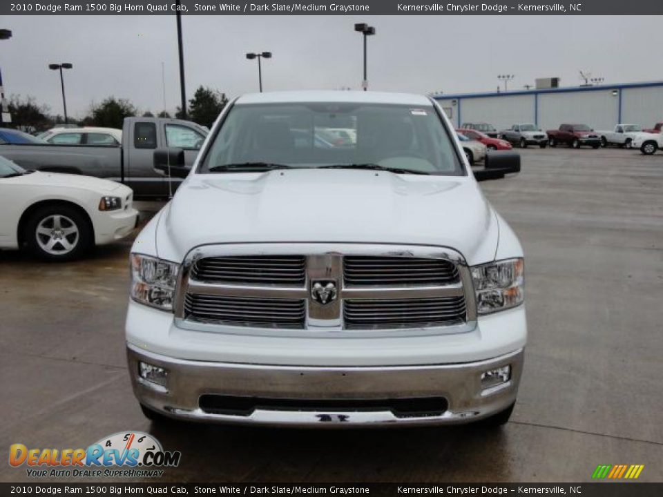 2010 Dodge Ram 1500 Big Horn Quad Cab Stone White / Dark Slate/Medium Graystone Photo #2