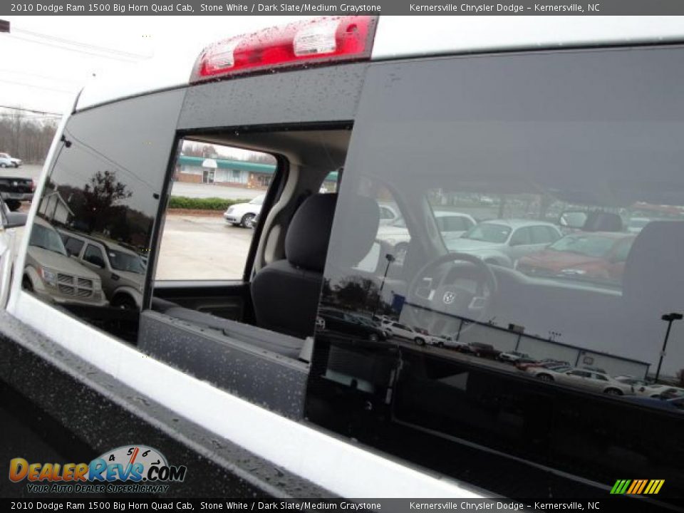 2010 Dodge Ram 1500 Big Horn Quad Cab Stone White / Dark Slate/Medium Graystone Photo #11