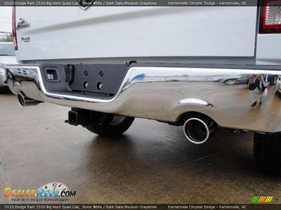2010 Dodge Ram 1500 Big Horn Quad Cab Stone White / Dark Slate/Medium Graystone Photo #13