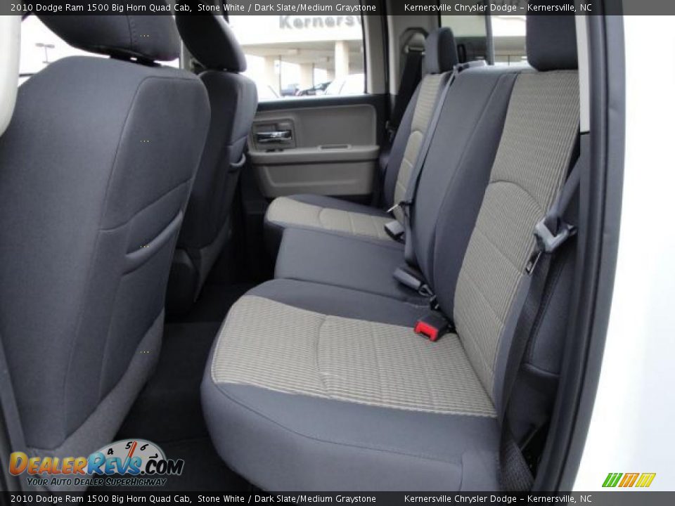 2010 Dodge Ram 1500 Big Horn Quad Cab Stone White / Dark Slate/Medium Graystone Photo #17
