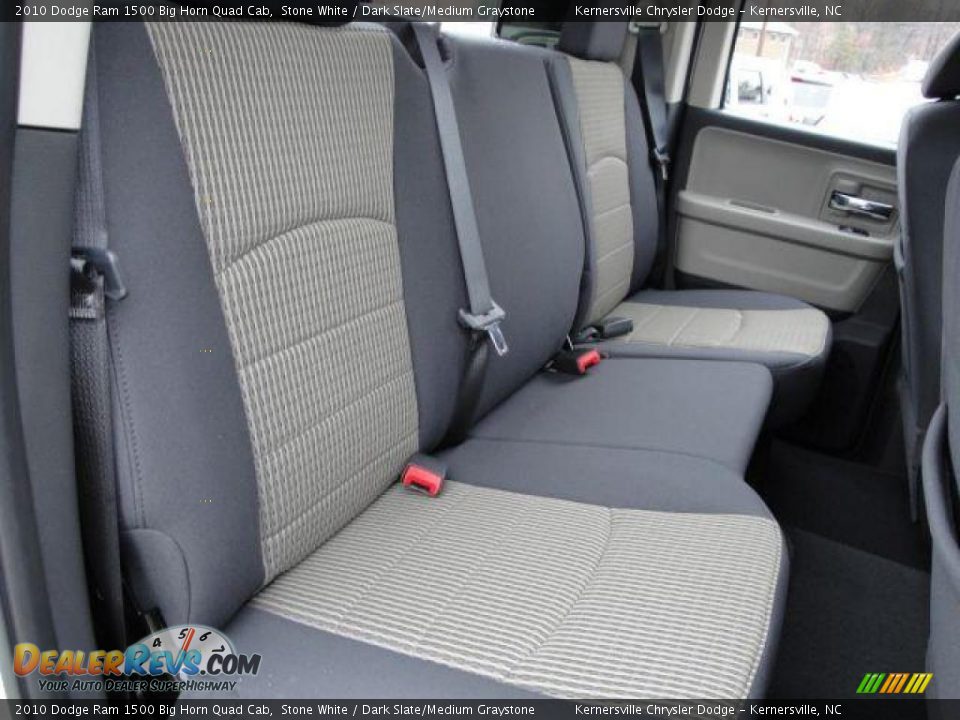2010 Dodge Ram 1500 Big Horn Quad Cab Stone White / Dark Slate/Medium Graystone Photo #18