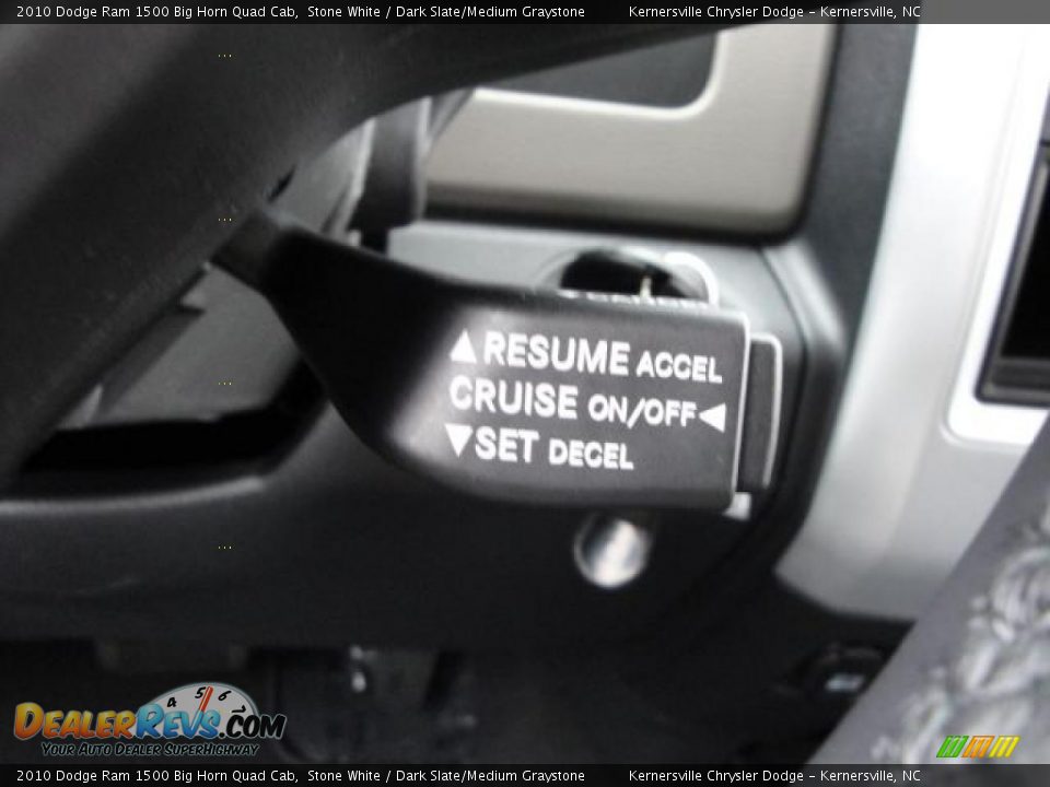 2010 Dodge Ram 1500 Big Horn Quad Cab Stone White / Dark Slate/Medium Graystone Photo #25