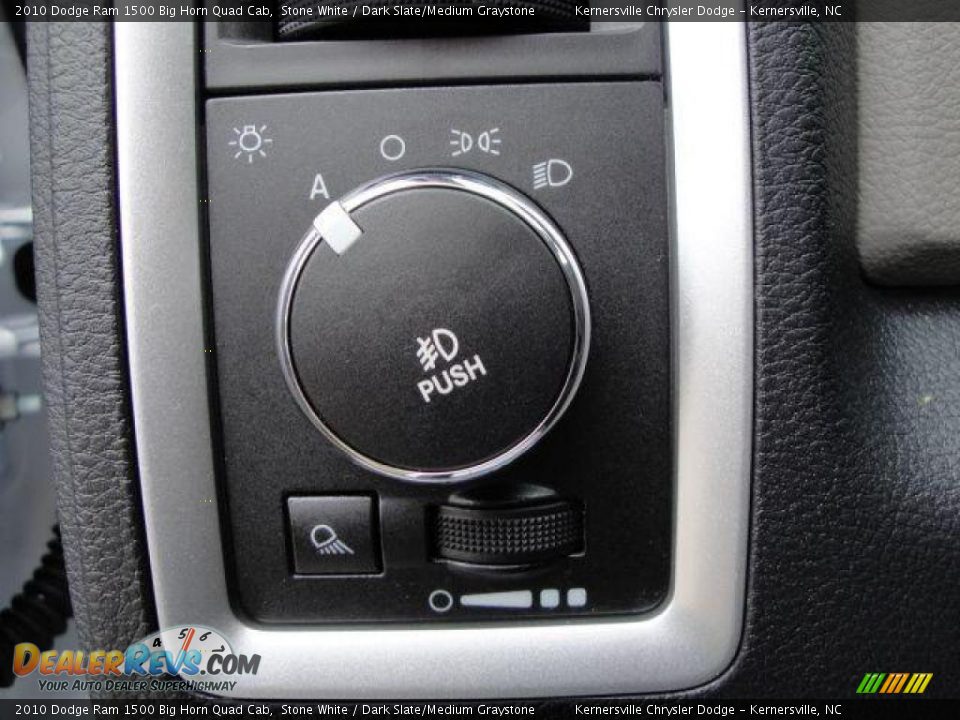 2010 Dodge Ram 1500 Big Horn Quad Cab Stone White / Dark Slate/Medium Graystone Photo #26