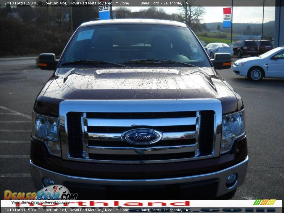 2010 Ford F150 XLT SuperCab 4x4 Royal Red Metallic / Medium Stone Photo #3