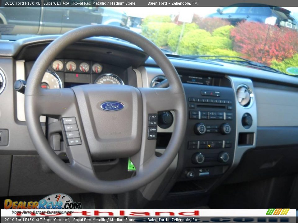 2010 Ford F150 XLT SuperCab 4x4 Royal Red Metallic / Medium Stone Photo #14