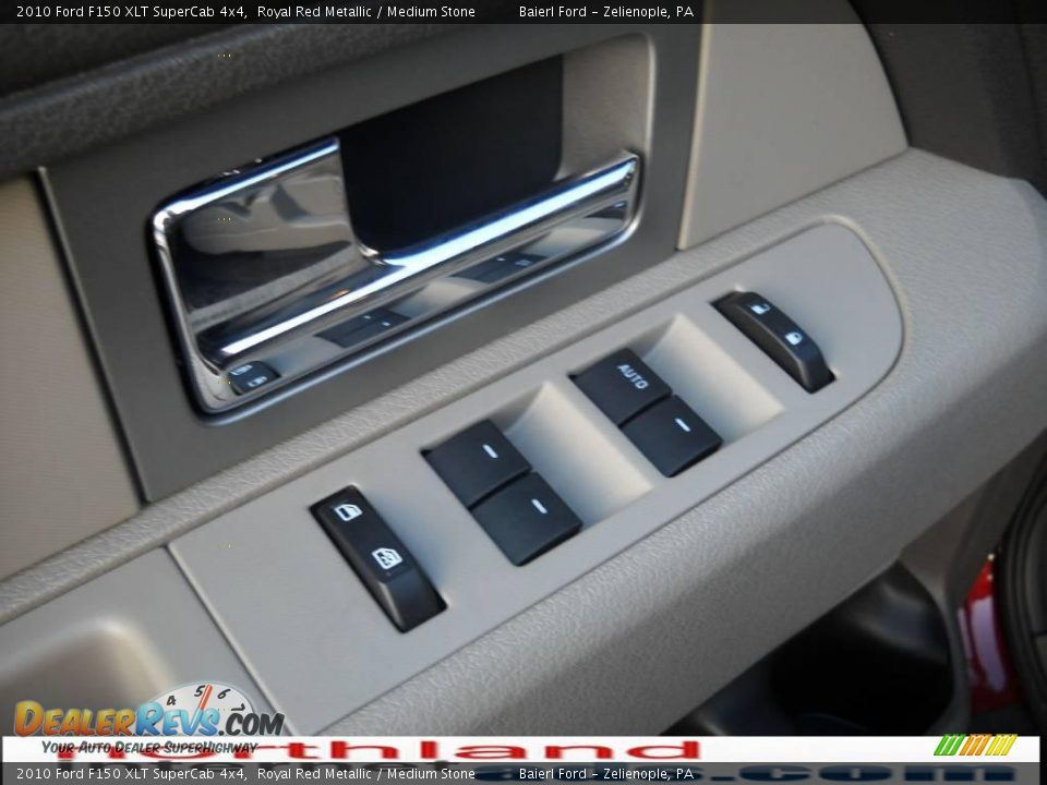 2010 Ford F150 XLT SuperCab 4x4 Royal Red Metallic / Medium Stone Photo #17