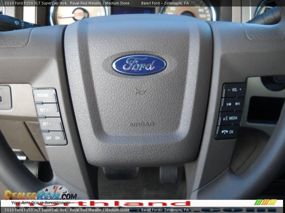 2010 Ford F150 XLT SuperCab 4x4 Royal Red Metallic / Medium Stone Photo #19