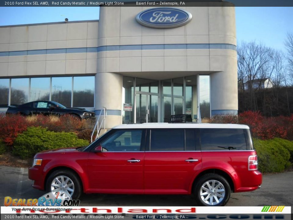 2010 Ford Flex SEL AWD Red Candy Metallic / Medium Light Stone Photo #1