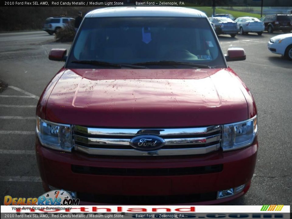 2010 Ford Flex SEL AWD Red Candy Metallic / Medium Light Stone Photo #3