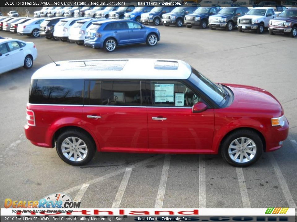 2010 Ford Flex SEL AWD Red Candy Metallic / Medium Light Stone Photo #5
