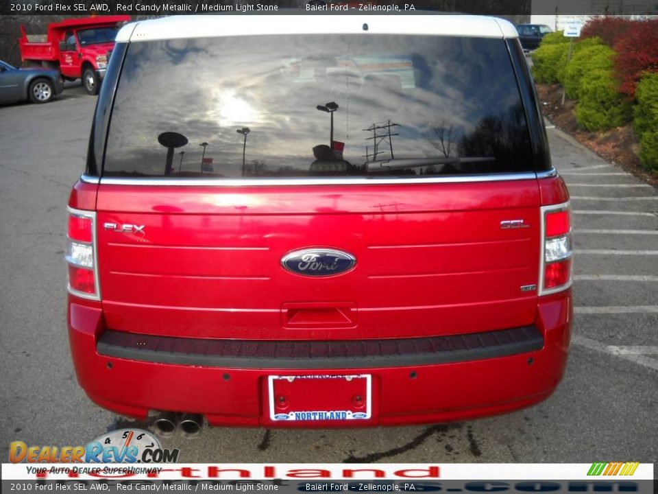 2010 Ford Flex SEL AWD Red Candy Metallic / Medium Light Stone Photo #7