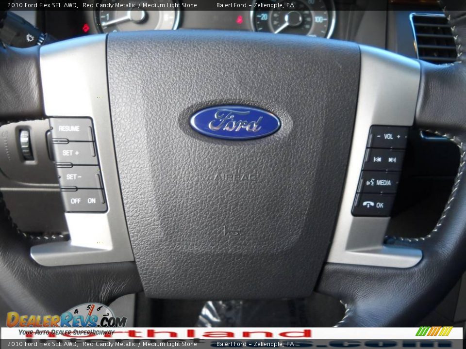 2010 Ford Flex SEL AWD Red Candy Metallic / Medium Light Stone Photo #19