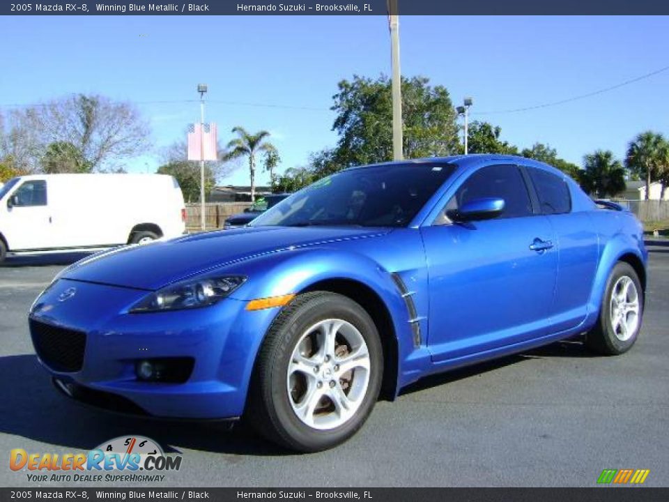 2005 Mazda RX-8 Winning Blue Metallic / Black Photo #3