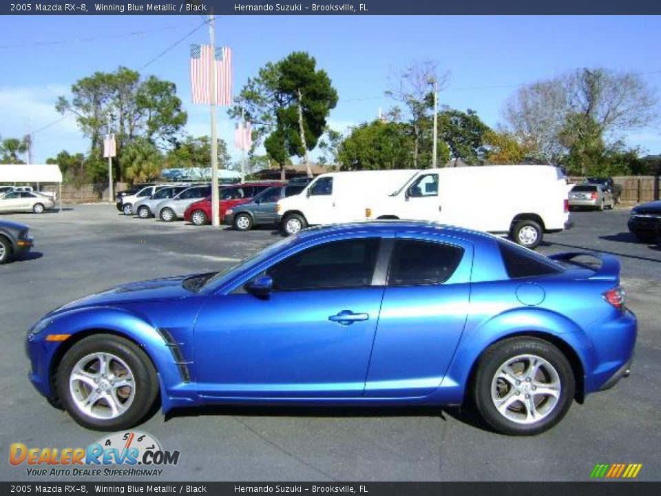2005 Mazda RX-8 Winning Blue Metallic / Black Photo #4