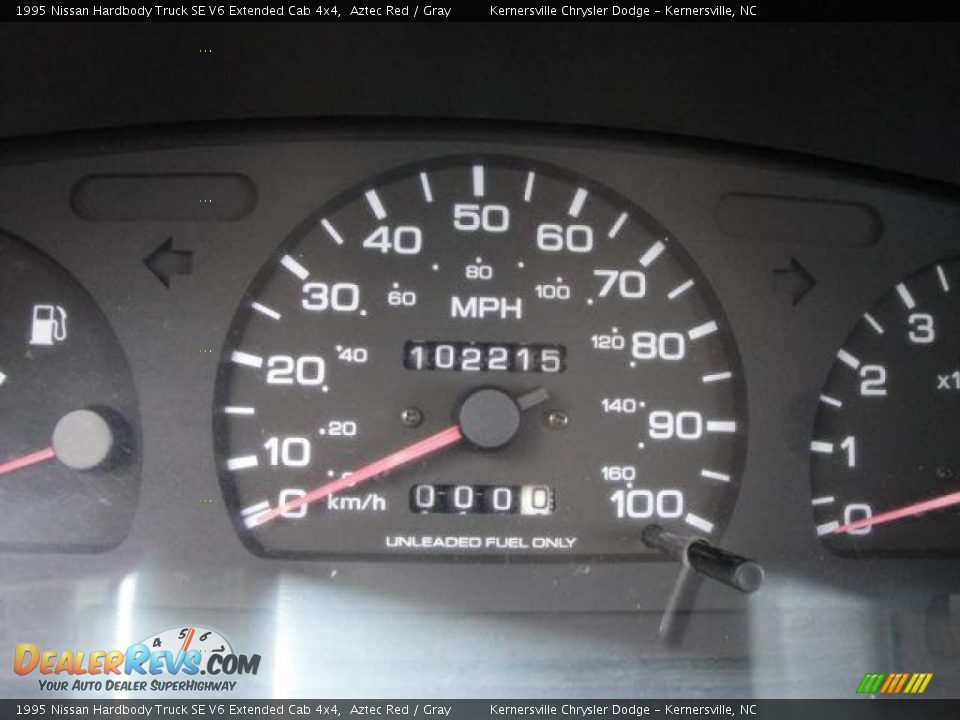 1995 Nissan Hardbody Truck SE V6 Extended Cab 4x4 Aztec Red / Gray Photo #19