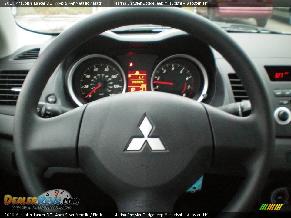 2010 Mitsubishi Lancer DE Apex Silver Metallic / Black Photo #5