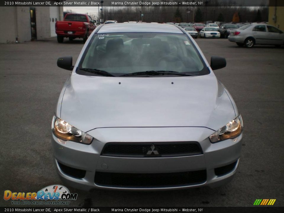 2010 Mitsubishi Lancer DE Apex Silver Metallic / Black Photo #12