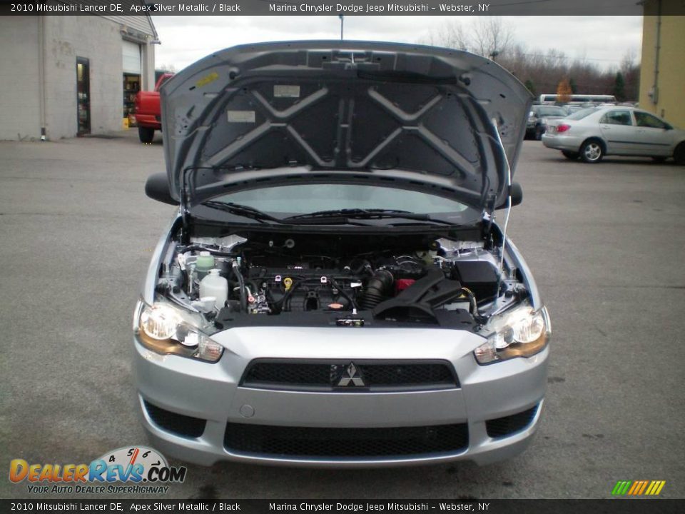 2010 Mitsubishi Lancer DE Apex Silver Metallic / Black Photo #13