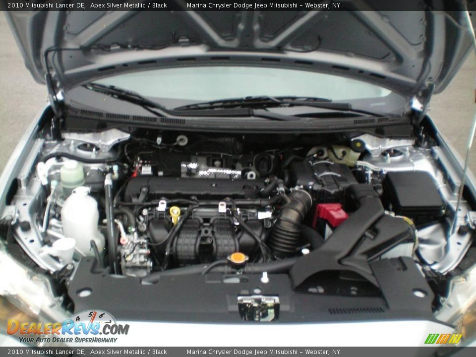 2010 Mitsubishi Lancer DE Apex Silver Metallic / Black Photo #14