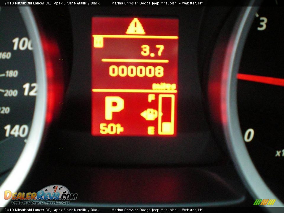 2010 Mitsubishi Lancer DE Apex Silver Metallic / Black Photo #25