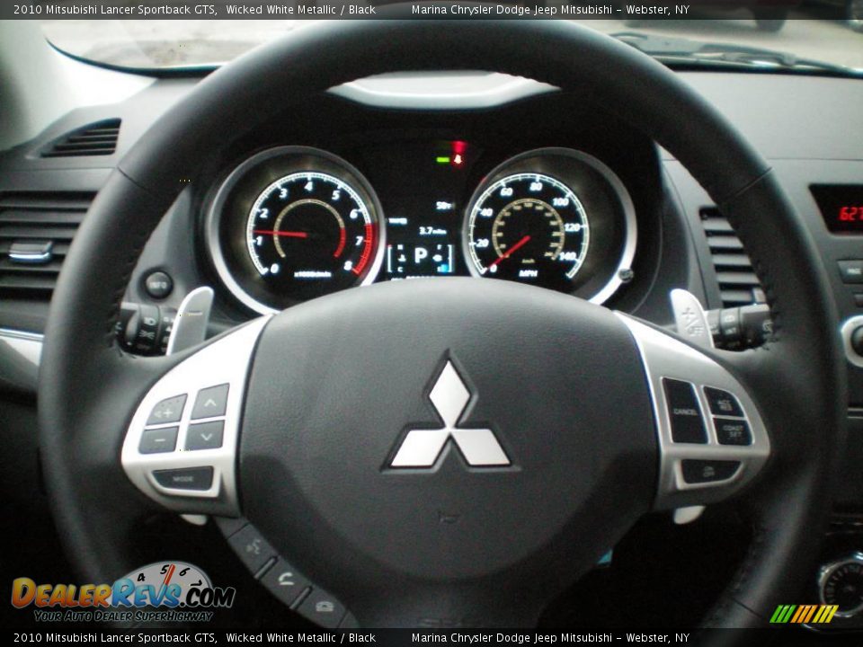 2010 Mitsubishi Lancer Sportback GTS Wicked White Metallic / Black Photo #6