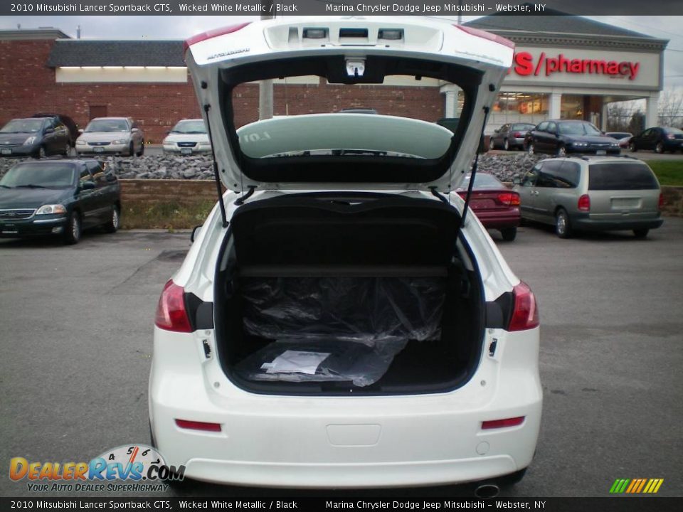 2010 Mitsubishi Lancer Sportback GTS Wicked White Metallic / Black Photo #18