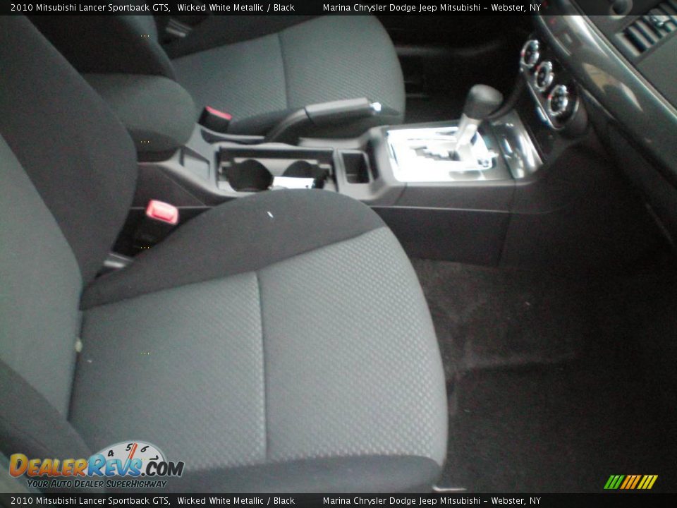 2010 Mitsubishi Lancer Sportback GTS Wicked White Metallic / Black Photo #23