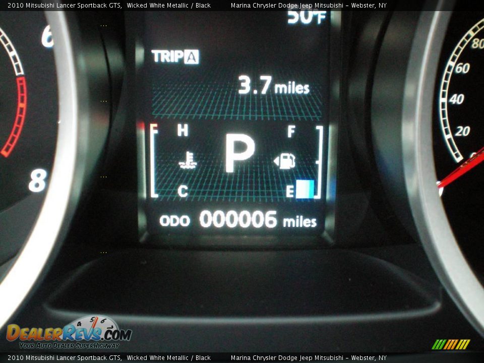 2010 Mitsubishi Lancer Sportback GTS Wicked White Metallic / Black Photo #26