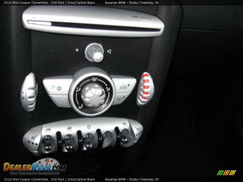 2010 Mini Cooper Convertible Chili Red / Grey/Carbon Black Photo #14