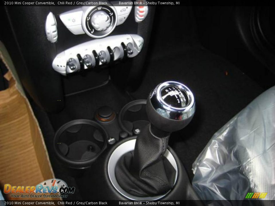 2010 Mini Cooper Convertible Chili Red / Grey/Carbon Black Photo #15