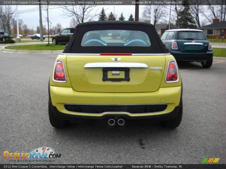 2010 Mini Cooper S Convertible Interchange Yellow / Interchange Yellow Cloth/Leather Photo #4