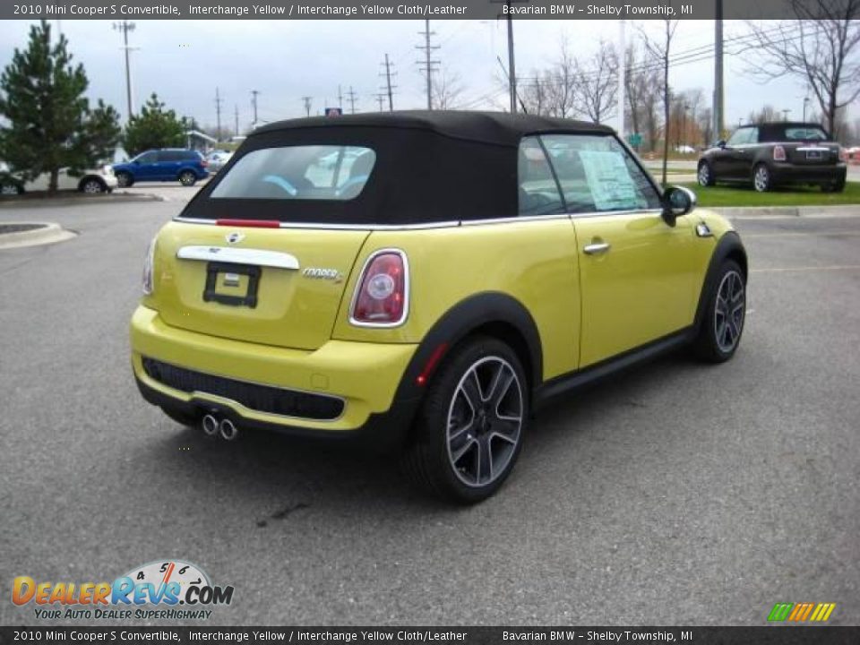 2010 Mini Cooper S Convertible Interchange Yellow / Interchange Yellow Cloth/Leather Photo #5