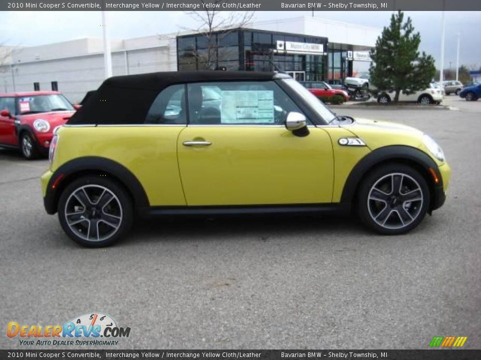 2010 Mini Cooper S Convertible Interchange Yellow / Interchange Yellow Cloth/Leather Photo #6