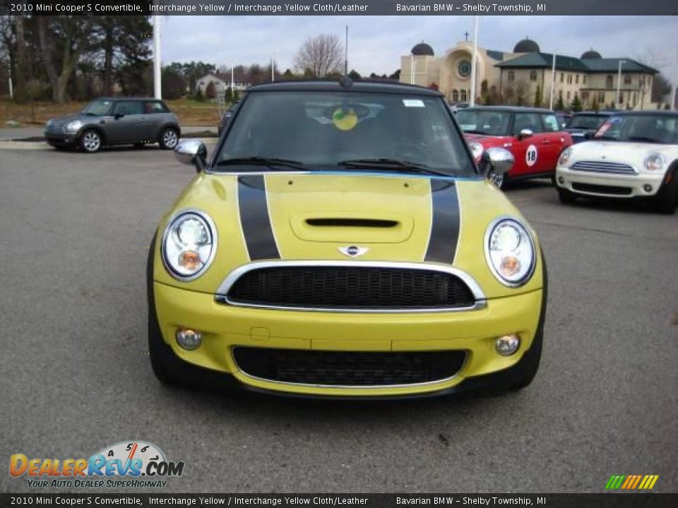2010 Mini Cooper S Convertible Interchange Yellow / Interchange Yellow Cloth/Leather Photo #8