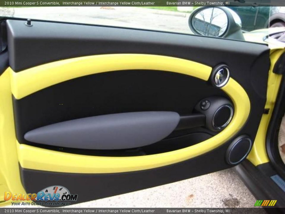 2010 Mini Cooper S Convertible Interchange Yellow / Interchange Yellow Cloth/Leather Photo #12