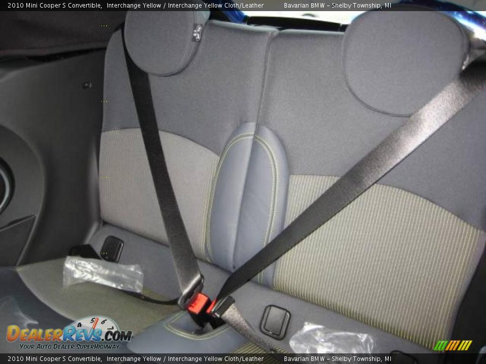 2010 Mini Cooper S Convertible Interchange Yellow / Interchange Yellow Cloth/Leather Photo #13