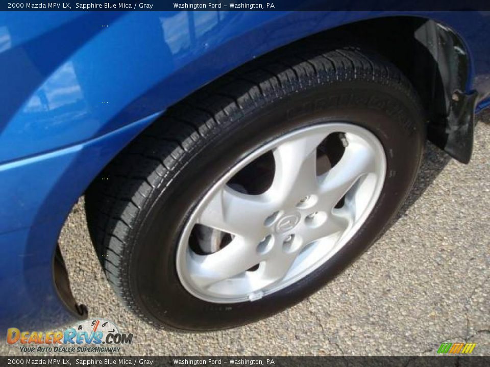 2000 Mazda MPV LX Sapphire Blue Mica / Gray Photo #18