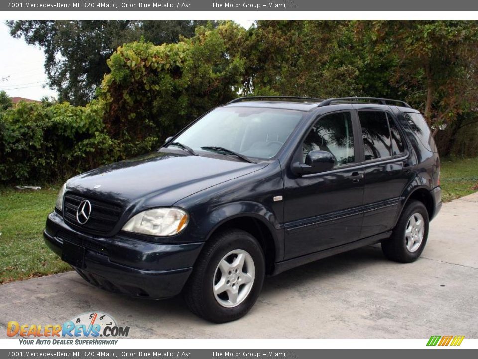 2001 Mercedes-Benz ML 320 4Matic Orion Blue Metallic / Ash Photo #1