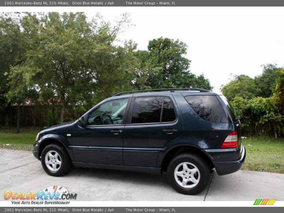 2001 Mercedes-Benz ML 320 4Matic Orion Blue Metallic / Ash Photo #5