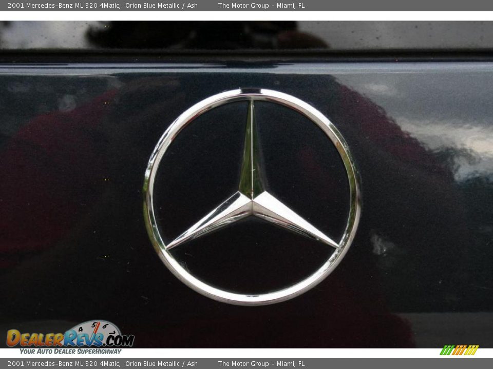 2001 Mercedes-Benz ML 320 4Matic Orion Blue Metallic / Ash Photo #19
