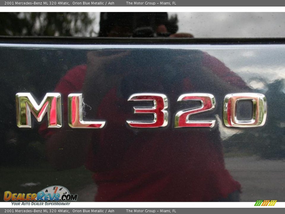 2001 Mercedes-Benz ML 320 4Matic Orion Blue Metallic / Ash Photo #20